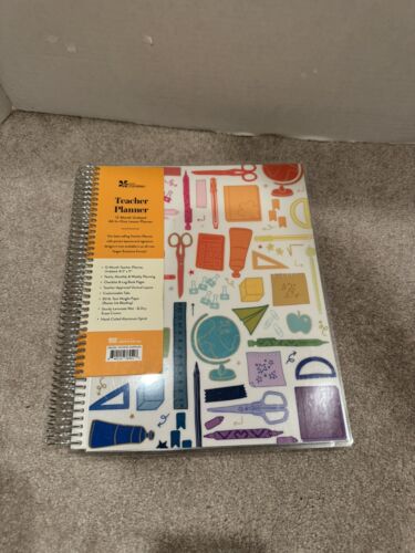 Erin Condren Teacher Lesson Planner 12 Month All-in-One Any Date Calendar NEW