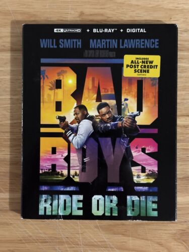 BAD BOYS RIDE OR DIE ~ 4K Ultra HD + Blu-ray + Digital w/Slip ~ BRAND NEW SEALED