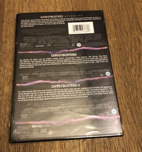 Ghostbusters 3 Movie DVD Collection 1, 2 And 3 Afterlife