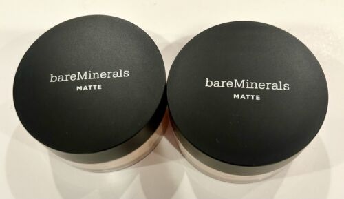 2x NEW BareMinerals Original Matte Loose Mineral Foundation SPF 15 Light 08