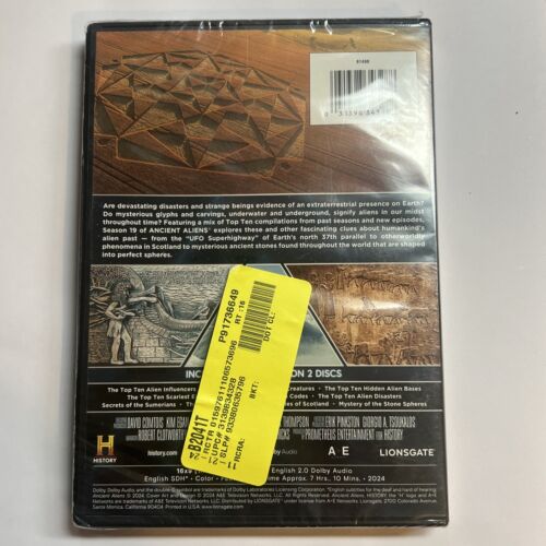 Ancient Aliens: Season 19 New DVD History Channel Lionsgate Home Entertainment