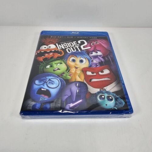 NEW AND SEALED “Inside Out 2” with Slipcover [Blu-ray + DVD + Digital]