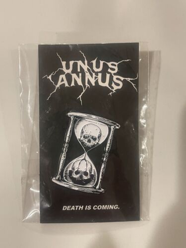 Official Unus Annus Skull Hour Glass Pin Merch Markiplier In Original Plastic