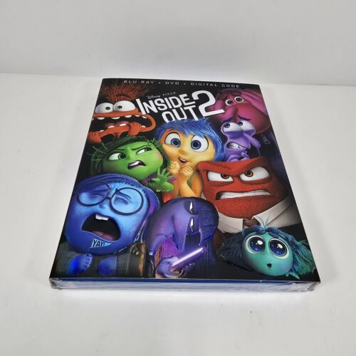 NEW AND SEALED “Inside Out 2” with Slipcover [Blu-ray + DVD + Digital]