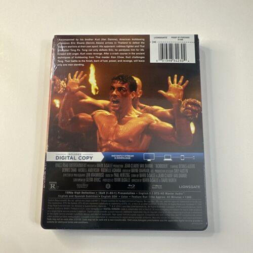 Kickboxer Steelbook Blu Ray Brand New Factory Sealed Jean-Claude Van Damme