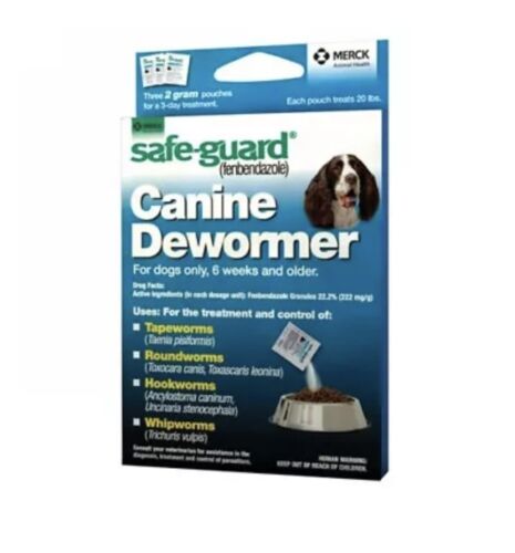 Merck Safe-Guard Canine Dewormer  For Dogs 6 Weeks and Older - New