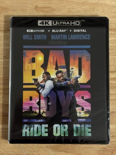 BAD BOYS RIDE OR DIE ~ 4K Ultra HD + Blu-ray + Digital w/Slip ~ BRAND NEW SEALED