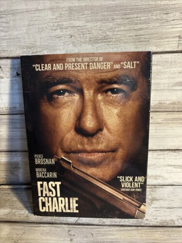 FAST CHARLIE (DVD 2024) W/ Slipcover Pierce Brosnan New Sealed Slick And Violent