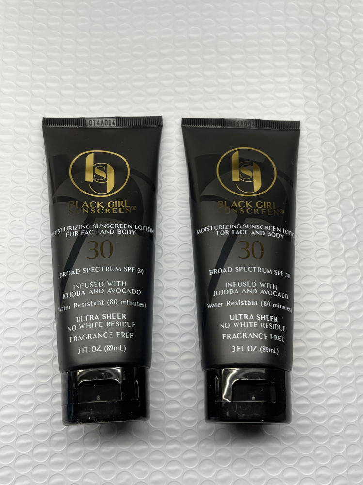 Black Girl Sunscreen SPF 30 Jojoba & Avocado Ultra Sheer Unscented protection