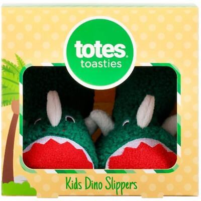 Totes Toasties Dinosaur Kids Soft Lightweight Slippers Medium (13-1)