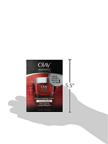 OLAY Regenerist Micro-Sculpting Cream, FRAGRANCE FREE, Moisturizer 1.7 oz (48 g) - MicroSculpting Micro Sculpting