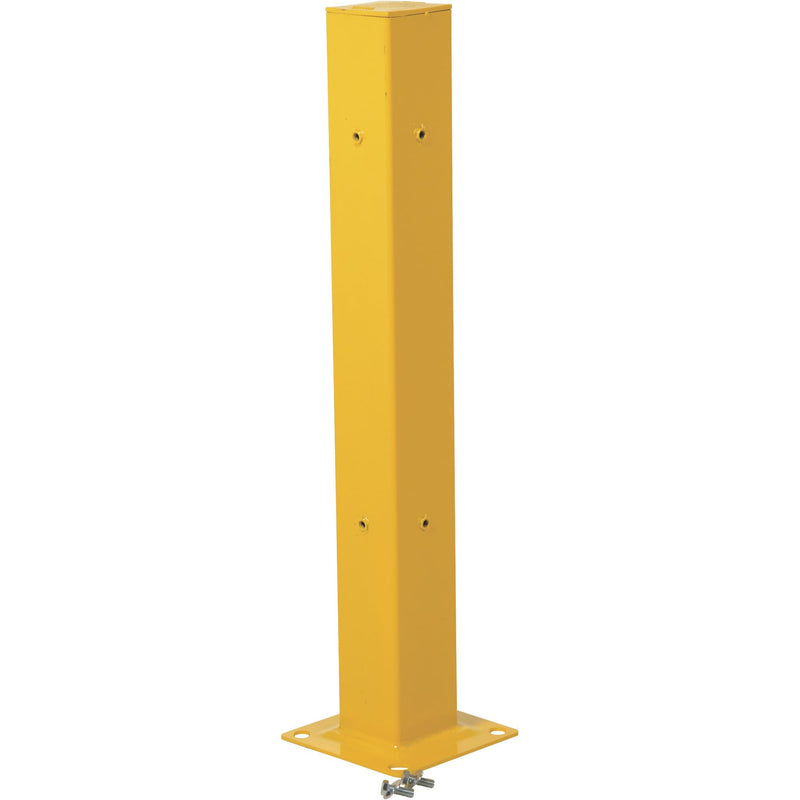 Vestil GR-H2R-DI-TP42-YL Steel Drop In Tubular Guard Rail Post 42 In. Length Yellow