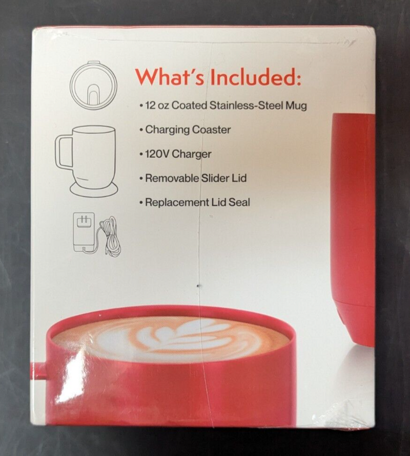 ThermaCup 12oz 5-Setting Temperature Control Mug - Cherry Red BRAND NEW