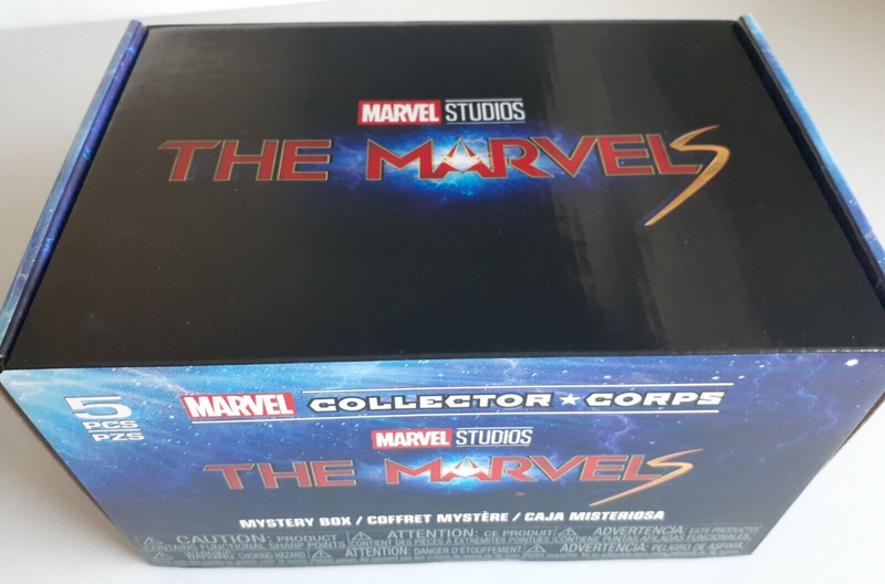 Funko Marvel Collector Corps Exclusive Box THE MARVELS, 2 Pops, Pin & TShirt New