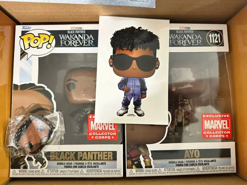 Funko Pop Marvel Collector Corps Wakanda Forever Black Panther Exclusive XS size