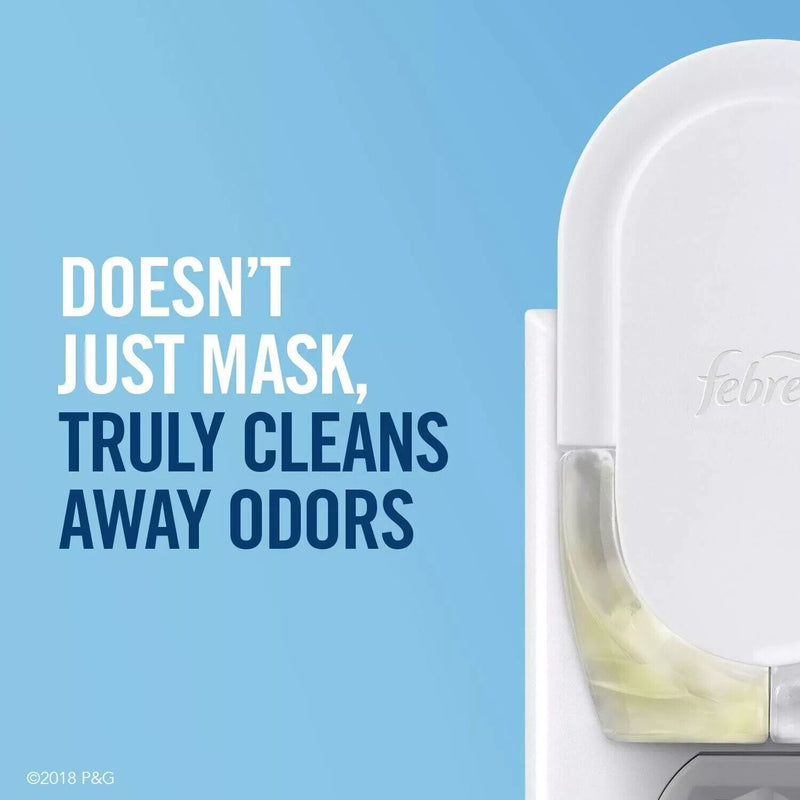 Febreze Plug In Air Freshener Fade Defy Plugs, Scented Oil Warmer, (Pack of 4)