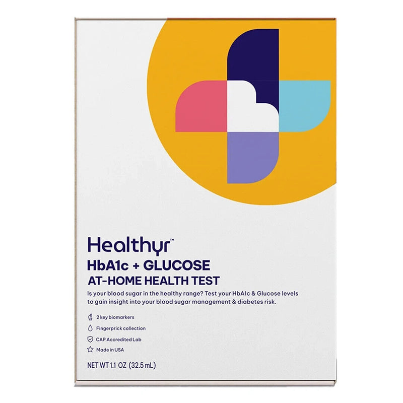 Healthyr HbA1c+GLUCOSE, At Home Health Test (NEW/SEALED)