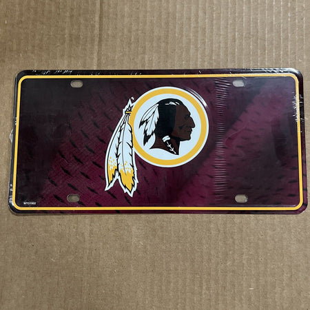 Official NFL Washington Redskins License Plate  Tag