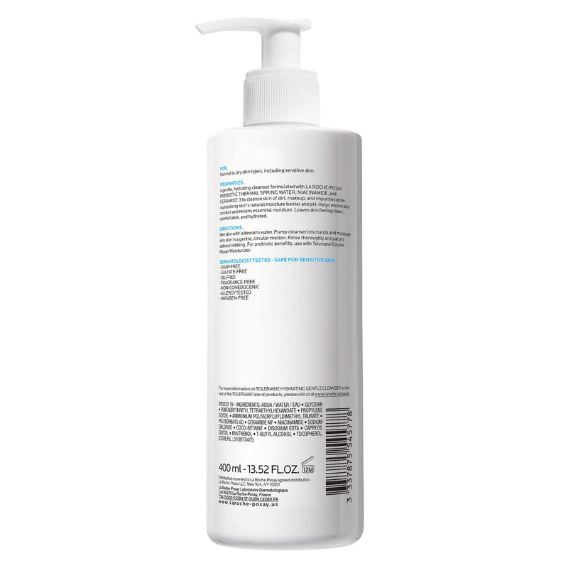 La Roche-Posay Toleriane Hydrating Gentle Cleanser 400 ml 13.52 FL.OZ