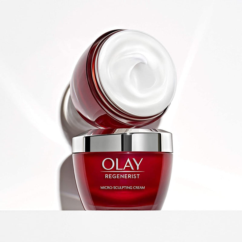 OLAY Regenerist Micro-Sculpting Cream, FRAGRANCE FREE, Moisturizer 1.7 oz (48 g) - MicroSculpting Micro Sculpting