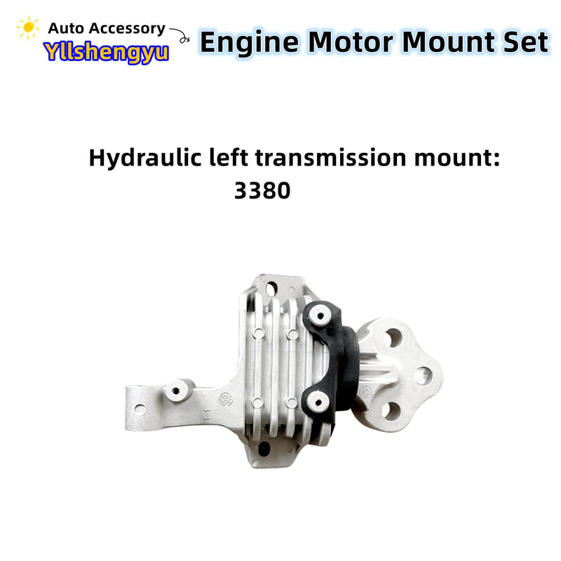 3Pcs Engine Motor Mount Kit Compatible with Cherokee 2014-2019 2.4L Fits for Chrysler 200 2015-2017 2.4L Replacement for A5844 A5752 A5825 3378 3380 3308 68192831AF 68418876AB 68157441AD