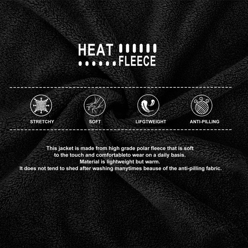 Heated Apparel Heated Jackets for Men with Battery Pack Included (Black,XL) - Like New