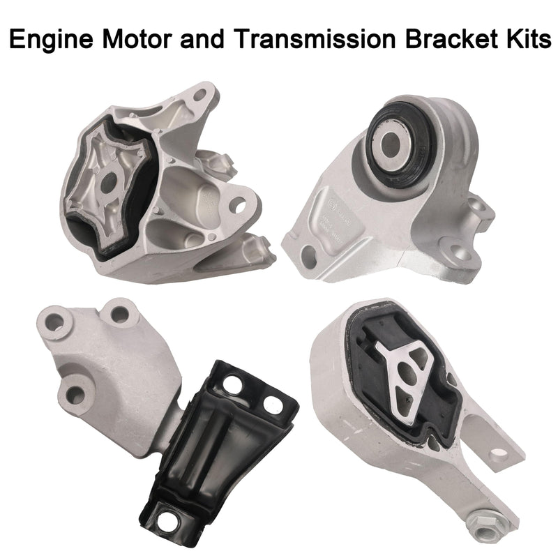 Engine Motor and Transmission Bracket Kits Fit for Ram Promaster 1500, 2500, 3500 3.6L 2014-2021, Auto Motor Engine & Trans Mount Set 4 PCS Replace OE