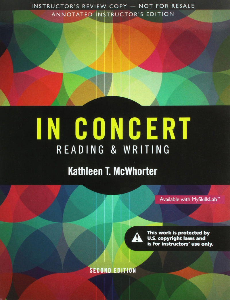 In Concert Reading and Writing (Annotated Instructor Edition) - Very Good