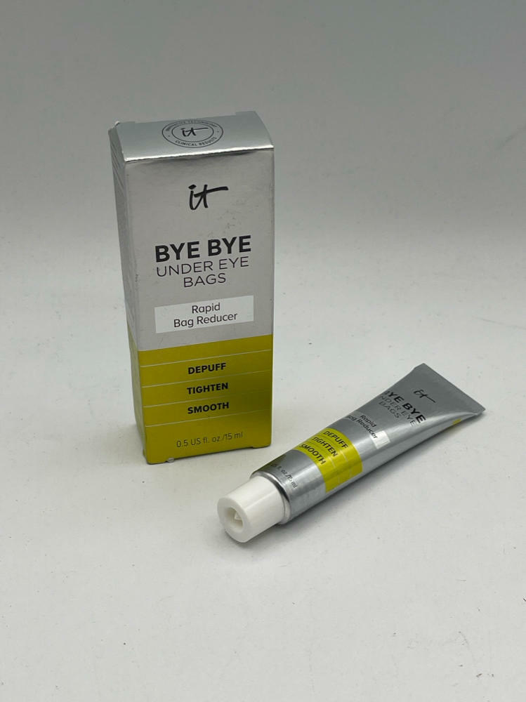 IT Cosmetics Bye Bye Under Eye Bags Daytime Treatment – Depuffs, Tightens, Smooths & Reduces Look of Wrinkles & Fine Lines – All Skin Tones – Comfortable on Bare Skin or Over Makeup - 0.5 Fl. Oz