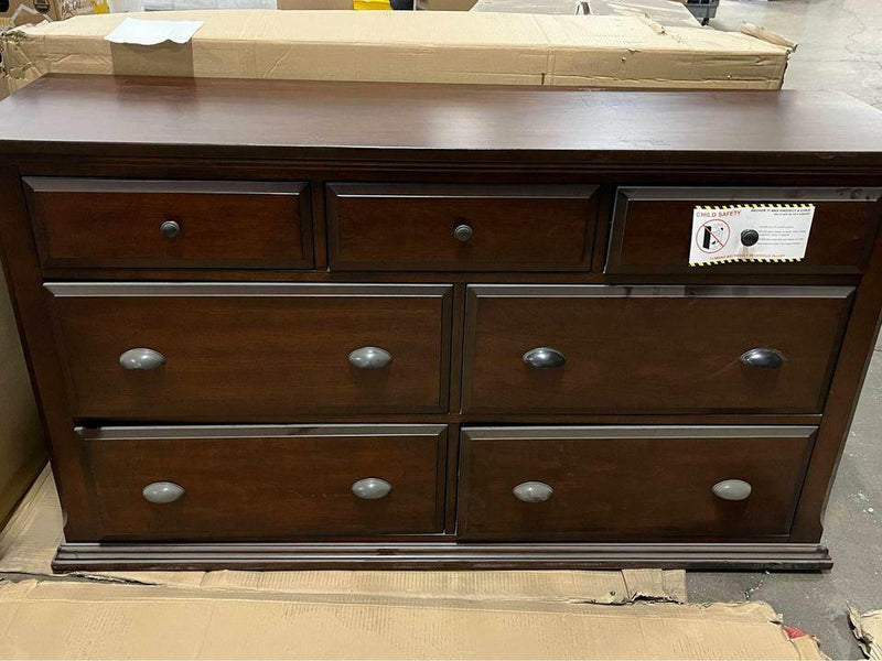 Brinley 7-Drawer Cherry Dresser bedroom furniture - Like New