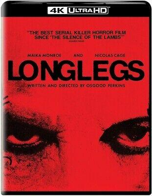 LONGLEGS New 4K Ultra HD UHD + Blu-ray Osgood Perkins Maika Monroe Nicolas Cage