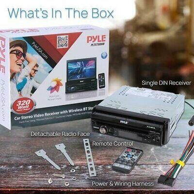 Pyle 7in. Touch Screen CD/DVD/MP3 Car Player w/USB AUX Receiver PLTS78DUB