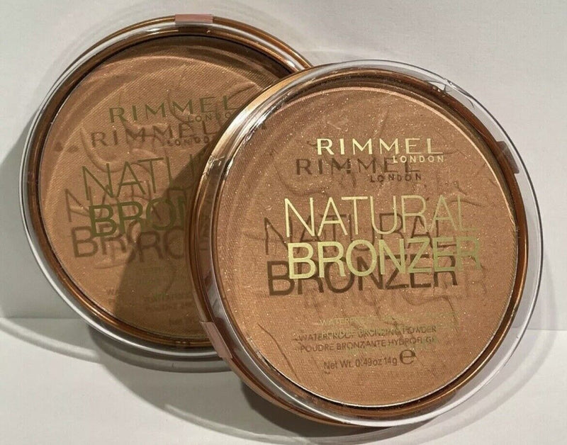 2-pack New Rimmel Natural Bronzer, Shade Sunshine 020 0.49 Oz Waterproof